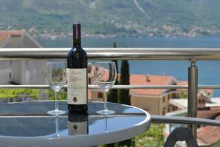 Апартаменты Pearl Shell Apartments Котор Апартаменты с 1 спальней и балконом с видом на море-6